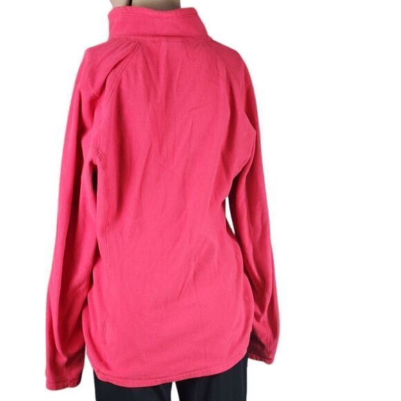 The North Face Pinkish Red Fleece 3/4 Zip Pullover - Picture 2 of 5